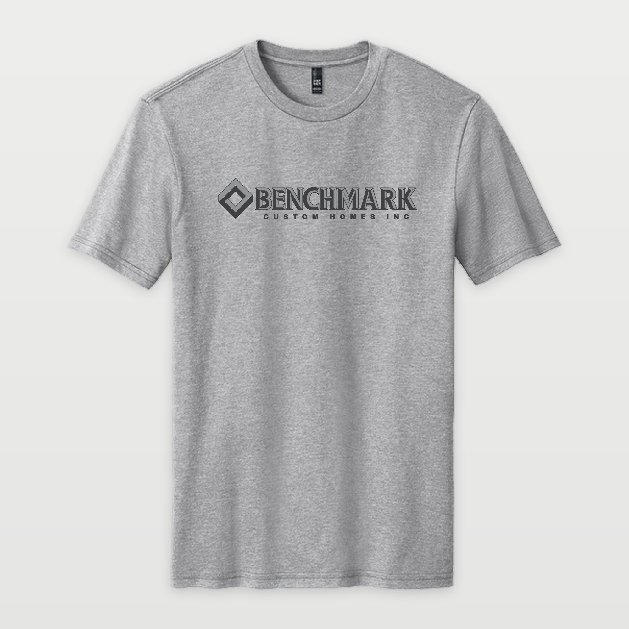 Benchmark Logo Tee in Heather Grey